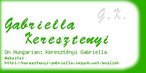 gabriella keresztenyi business card