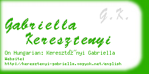 gabriella keresztenyi business card